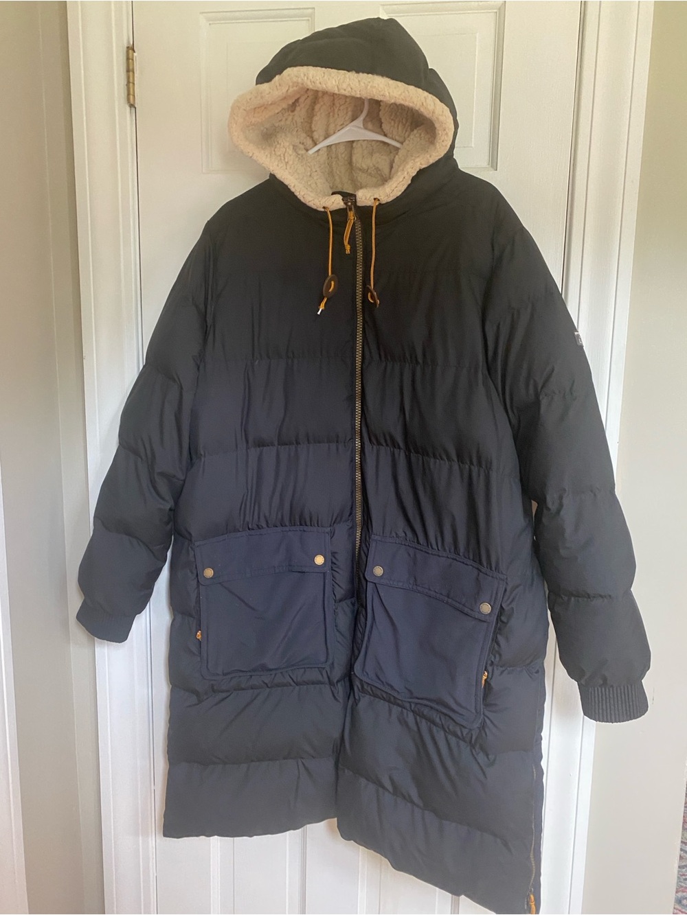 LL BEAN 2X Plus XXL Women’s Black Mountain Classic Down Coat with Sherpa